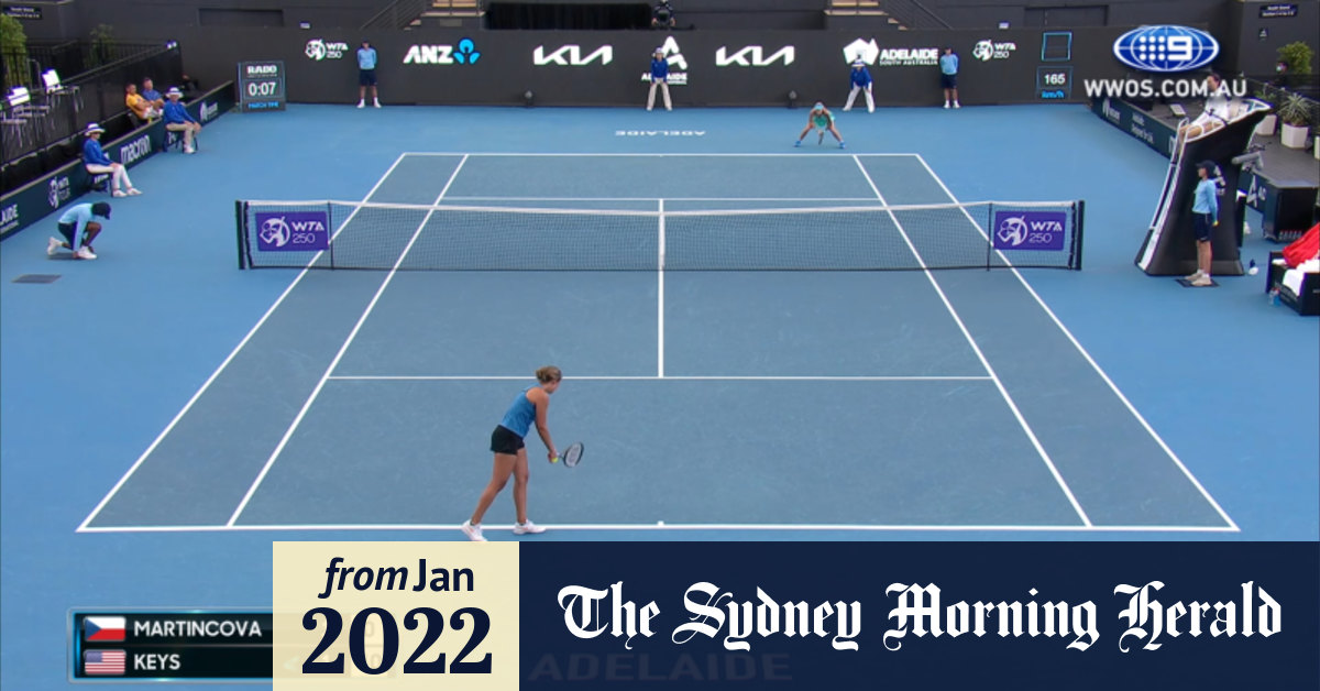 Video Tereza Martincová vs. Madison Keys Adelaide International 2022
